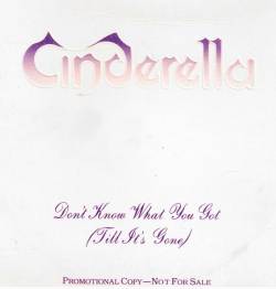 Cinderella (USA) : Don't Know What You Got (Till It's Gone) - Promo